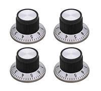 Mxuteuk 4 piezas perilla de control de potenciómetro volumen audio guitarra eléctrica bajo tornillo tipo 24 x 14,5 mm (diámetro * altura) KNOB-C-1