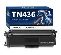 MxVol TN-436 TN-433 TN436 - Cartucho de tóner para Impresora Brother HL-L8360CDW HL-L8260CDW MFC-L8610CDW MFC-L8900CDW (1 Unidad), Color Negro
