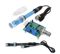 MXXDMOPD Módulo de Sensor regulador detección Valor PH líquido 0-14, medidor Control monitoreo, sonda electrodo BNC, 1 Uds(Blue Set)