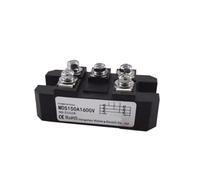 MXXDMOPD Puente rectificador trifásico de 150Amp, 1600V, MDS150A1600V, 12V, 24V, 36V, 48V, 220V, 480V, 600V, módulo de AC-DC(Radiator HS2095)
