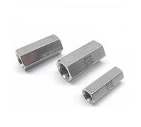MXXDMOPD Válvula de retención Rosca Hembra Hexagonal Acero Inoxidable 304 una vía 1/8", 1/4", 3/8", 1/2", 3/4" y 1"(304,0.25 Inch)
