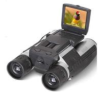 MXXHFC Cámara Digital 1080p 2.0"LCD 12x32 HD Binoculares Negros Telescopio Plegable con cámara Digital incorporada Nuevo Full HD (8gb)