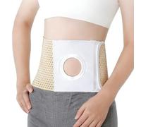 MXXIEYIDUO Cinturón de Ostomía Unisex, Cinturón de Soporte para Ostomía de Alta Elasticidad, Orificio de 6 cm, Previene Hernia Paraestomal(Medium)