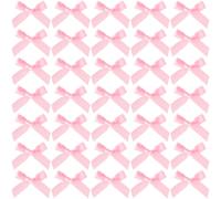 Mxxipp 35pcs mini rin de cinta rosa arcos de satn pequeos arco de cinta de satn