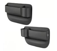MXYUANHANG 2 Piezas Organizador Asiento Coche para Ford Fiesta Mk7 2009-2019 Cuero PU Bolsillo Lateral Ranura Multifuncional Accesorios Interiores