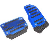 MXYUANHANG Cubiertas de Pedales de Coche para Ford Ranger 2016-2022 2023 2024, Almohadillas de Pedal de Coche de Metal para Frenos,Blue-Automatic