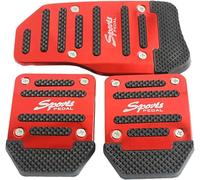 MXYUANHANG Cubiertas de Pedales de Coche para Jaguar F-Pace X761 I 2016-2024, Almohadillas de Pedal de Coche de Metal para Frenos,Red-Manual Transmission
