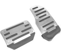 MXYUANHANG Cubiertas de Pedales de Coche para Jaguar F-Pace X761 I 2016-2024, Almohadillas de Pedal de Coche de Metal para Frenos,Silver-Automatic