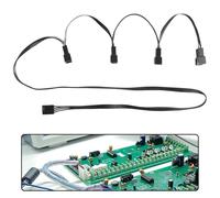 MxyVrix Cable de extensión PWM para Ventiladores, Cable divisor PWM de 4 pines para Caja, Conexión Multi-Ventilador para una Refrigeración Suficiente y Centralizada, Negro