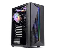 MXZ Computadora de escritorio para juegos para el hogar y la oficina, R5 5600GT, 16 GB DDR4 3200, 1 T NVME SSD, 6 ventiladores RGB, WiFi y Win 11 Pro 64 bits Ready