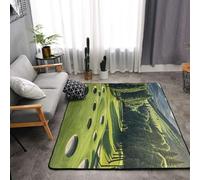 MXZERFKGLA Alfombra antideslizante para el suelo, alfombra de campo de golf, alfombra para sala de estar, alfombra vintage para sala de estar, alfombra lavable para dormitorio, comedor, decoración del