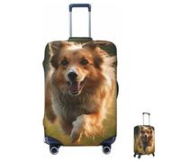 MXZERFKGLA Funda para equipaje, elástica, antiarañazos, lavable, funda de equipaje para cachorros alegres, para maletas de 65 a 95 cm, accesorios de viaje, Black, S, Juego de equipaje