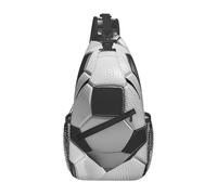 MXZERFKGLA Mochila cruzada en el pecho, bolsa cruzada para helado, bolsa cruzada para mujeres y hombres, mochila de viaje, Patrón de pelota de fútbol, Talla única