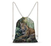MXZERFKGLA Mochila deportiva con cordón, para gimnasio, pintura a mano, con cordón, para hombres y mujeres, bolsa de playa, Pintura pintada a mano, 35x50cm, Mochilas daypack