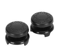 Mxzzand 2Pcs Thumbstick Cubierta de Silicona Suave Grip Stick Joystick Controller Cap con ABS y Silicona para (Negro)