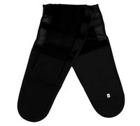 Mxzzand Soporte Cinturón de Ejercicio Cinturón elástico Doble Cinturón de Cintura Transpirable Cinturón Deportivo 2 Colores para Usar a Diario(Black)