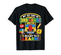 My 1st Day of 2nd Grade 7 Years Old Back To School Bus Camiseta