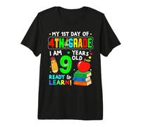 My 1st Day of 4th Grade Girls Boys First Day of Fourth Grade Camiseta Premium