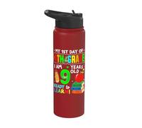 My 1st Day of 4th Grade Girls Boys First Day of Fourth Grade Stainless Steel Insulated Water Bottle