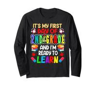 My 1st Day of Second Grade Boys Girls First Day of 2nd Grade Manga Larga