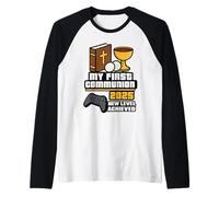 My 1st First Communion 2025 Boys Girls Controller Videojuego Camiseta Manga Raglan