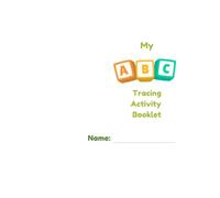 My ABC Tracing Activity Booklet