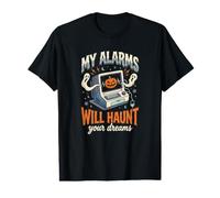 My Alarms Will Haunt Your Dreams - Camiseta Divertida de Halloween para Enfermera Camiseta gráfica económica
