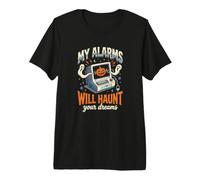 My Alarms Will Haunt Your Dreams - Camiseta Divertida de Halloween para Enfermera Camiseta Premium