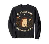 My Alone Time Everyones Safees Hedgehog Quote Sudadera