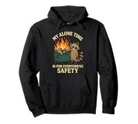 My Alone Time Is For Everyonees Safety Raccoon Sudadera con Capucha