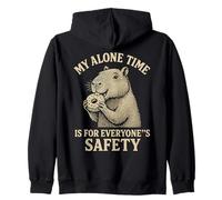 My Alone Time Is For Everyones Safety Capybara Sudadera con Capucha