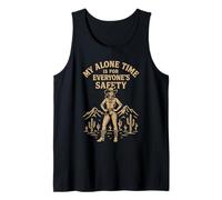 My Alone Time Is For Everyones Safety Cowgirl Western Camiseta sin Mangas