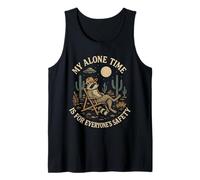 My Alone Time Is For Everyone's Safety Raccoon Desert Moon Camiseta sin Mangas