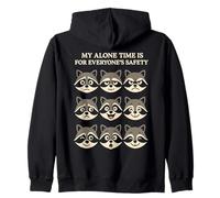 My Alone Time Is For Everyones Safety Raccoon Faces Sudadera con Capucha
