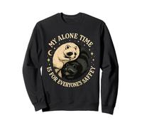 My Alone Time Is For Everyone's Saffey Raccoon Sudadera