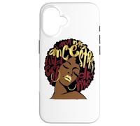 My Ancestors Dreams Granate Rojo Borgoña Ruby Afro Woman Carcasa para iPhone 16