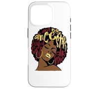 My Ancestors Dreams Granate Rojo Borgoña Ruby Afro Woman Carcasa para iPhone 16 Pro