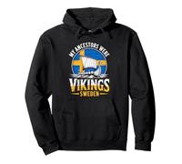 My Ancestors Were Vikings Boat Bandera sueca Barco sueco Sudadera con Capucha