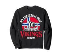 My Ancestors Were Vikings Boat Noruega Flag Norge Ship Sudadera