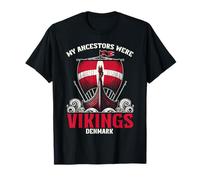 My Ancestors Were Vikings Dinamarca Barco Vikingo Bandera danesa Camiseta