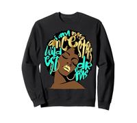 My Ancestors Wildest Dream Aqua Teal History Black Girl Sudadera