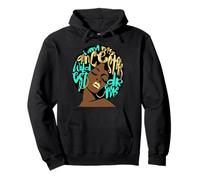 My Ancestors Wildest Dream Aqua Teal History Black Girl Sudadera con Capucha