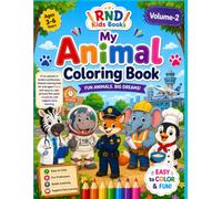 My Animal Coloring Book: Fun Animals in Modern Professions for Kids Ages 3-6 | Easy and Cute Coloring Pages for Early Learning & Creativity