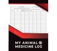 My Animal Medicine Log Book: Keep Record of All Farm Animal Medicines and Treatments Used