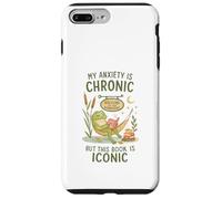 My Anxiety Is Chronic But This Book Is Iconic Frog Carcasa para iPhone 7 Plus/8 Plus