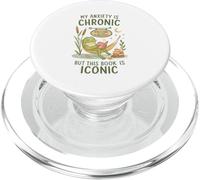 My Anxiety Is Chronic But This Book Is Iconic Frog PopSockets PopGrip para MagSafe