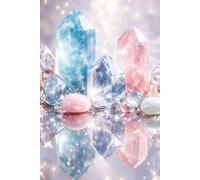 My Anxiety Journal - A Guided Journal for Anxiety Relief, Overthinking and Stress: Prompts for Reflection, Grounding Exercises, Emotional Regulation ... for Mental Wellness. Crystals Book Cover.
