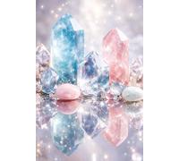 My Anxiety Journal - A Guided Journal for Anxiety Relief, Overthinking and Stress: Prompts for Reflection, Grounding Exercises, Emotional Regulation ... for Mental Wellness. Crystals Book Cover.