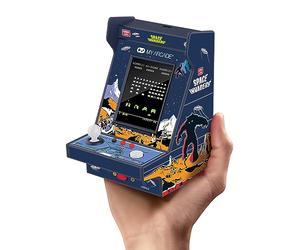 My Arcade Space Invaders Nano Player - Arcade Classics - Mini máquina arcade portátil de mano de 4.5 pulgadas, pantalla a color de 2.4 pulgadas, videojuego retro
