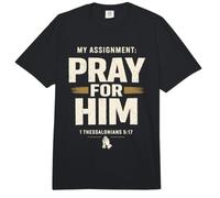 My Assignment Pray for Him 1 Thessalonians 5:17 Faith Comfort Colors Adult Heavyweight T-Shirt
